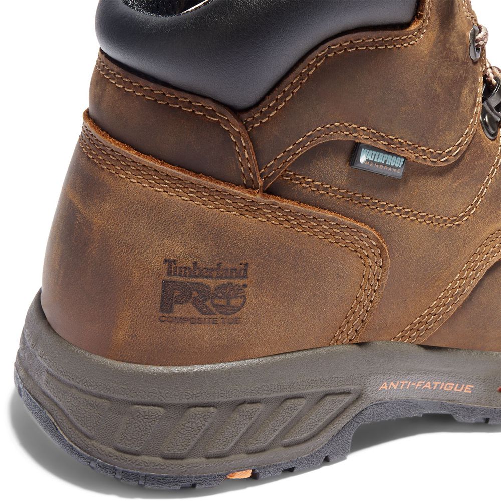 Botas de Trabajo Timberland Hombre Pro® Helix Hd 6\" Comp Toe Marrones/Negras - Chile UNG-941728